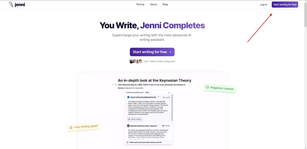 criar conta na jenni ai
