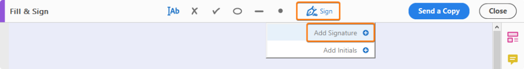 Clique em Assinar e selecione Adicionar Assinatura.