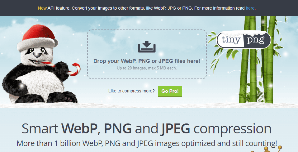 encurtar imagens e pdf no tinypng