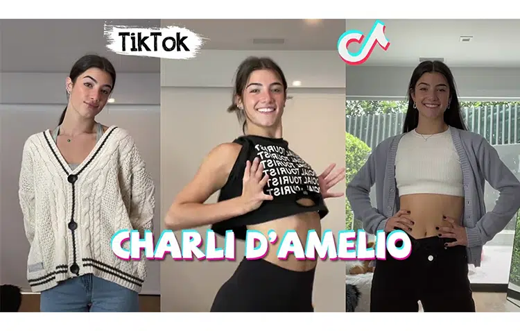 Charli D’Amelio usando o shop para ganhar dinheiro com tiktok