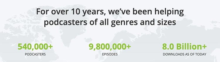 podbean é usado por milhares