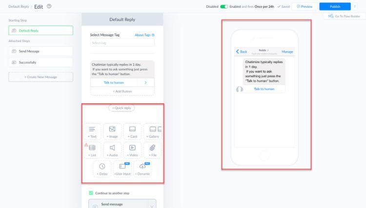 ux do manychat