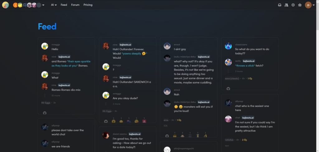 Libere o poder do encantamento da IA com Kajiwoto, sua porta de entrada para conversas cativantes 