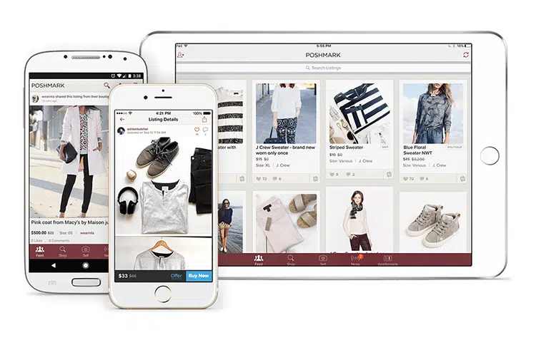 usando o poshmark para ganhar dinheiro pelo celular