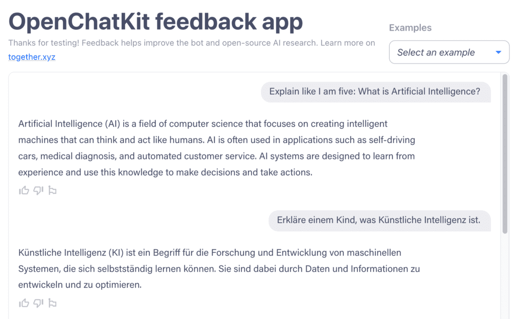 OpenChatKit é uma alternativa ao chatgpt gratuita