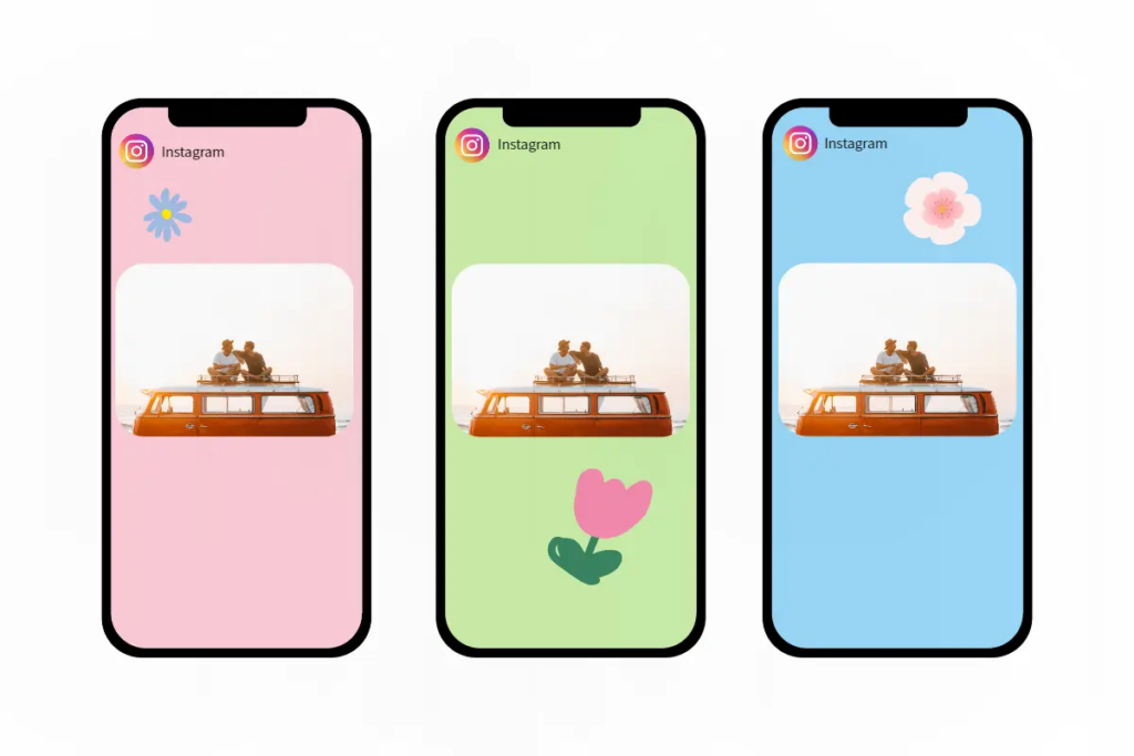 Método 4: Desenhe-se um plano de fundo criativo da história do IG
