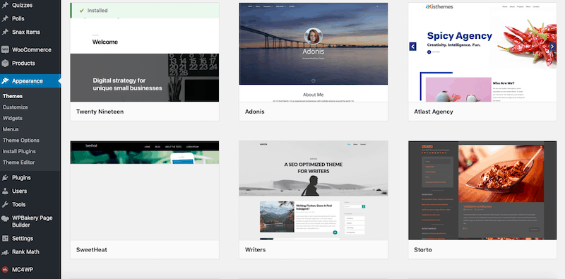 instalando um novo tema no wordpress para seu blog