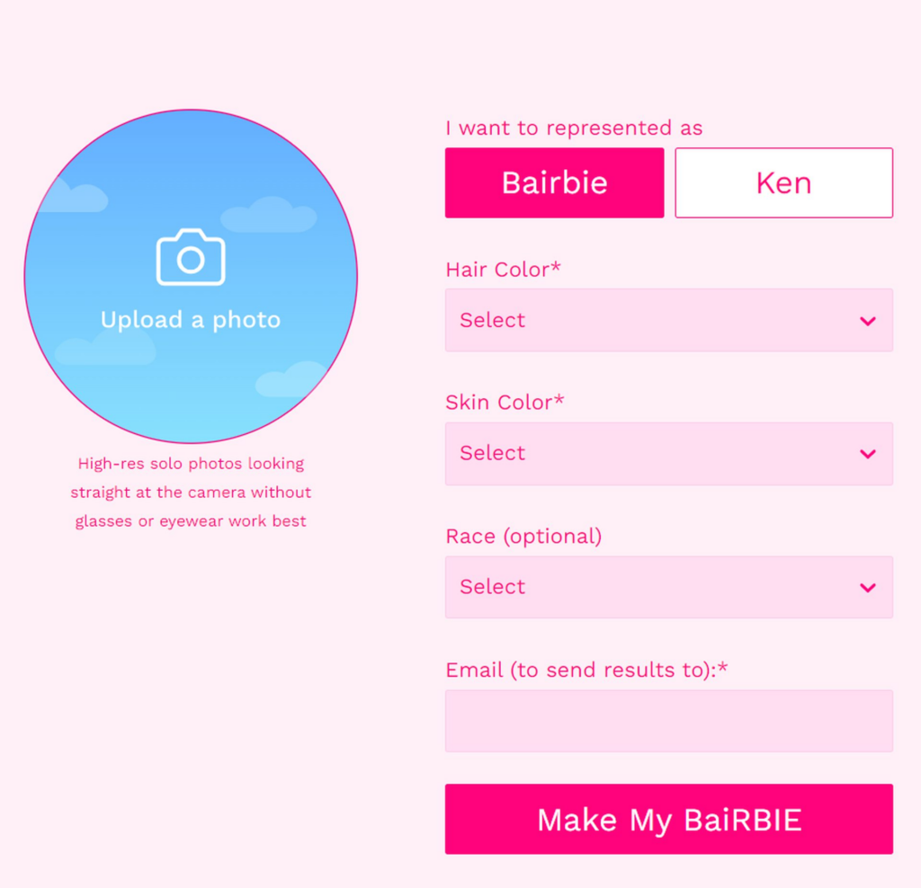 Testemunhe a "Barbie-ficação" de suas selfies no Barbie Me