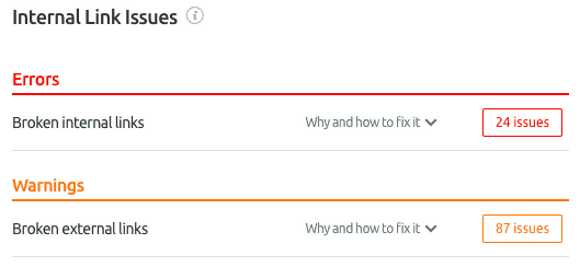 auditoria de sites no semrush
