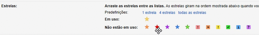 Como funcionam as Estrelas no Gmail
