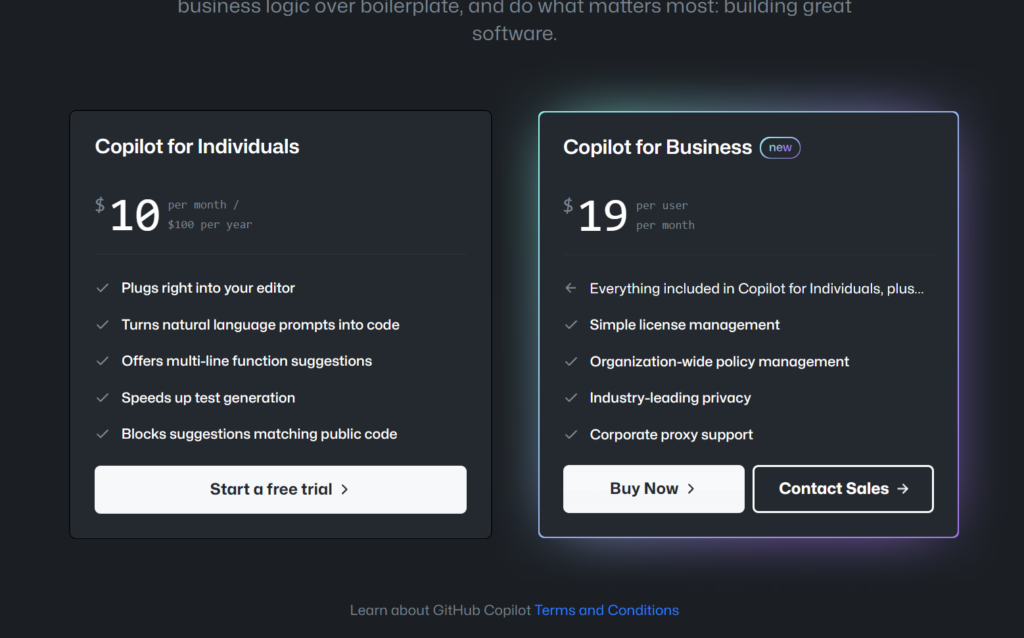 preço github copilot