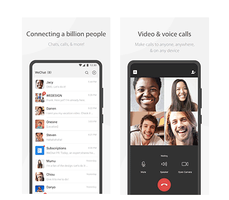 aplicativo de bate papo online WeChat