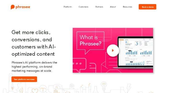 capa do site Phrasee
