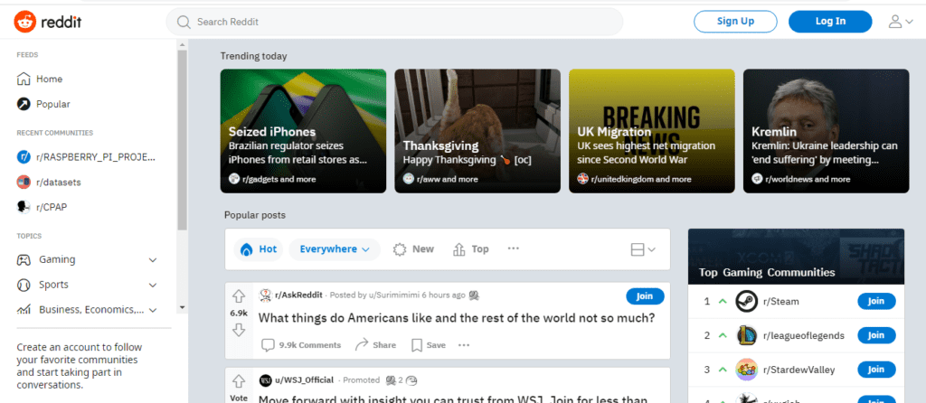 o reddit está sendo importante para o futuro do blog