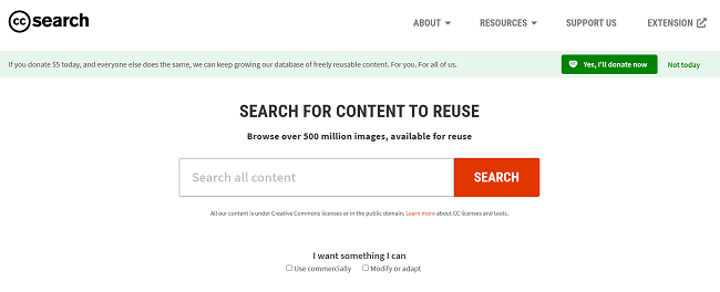 CC Search como uma alternativa para o Google