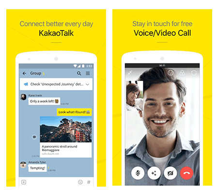 capa do app de conversa kakaotalk