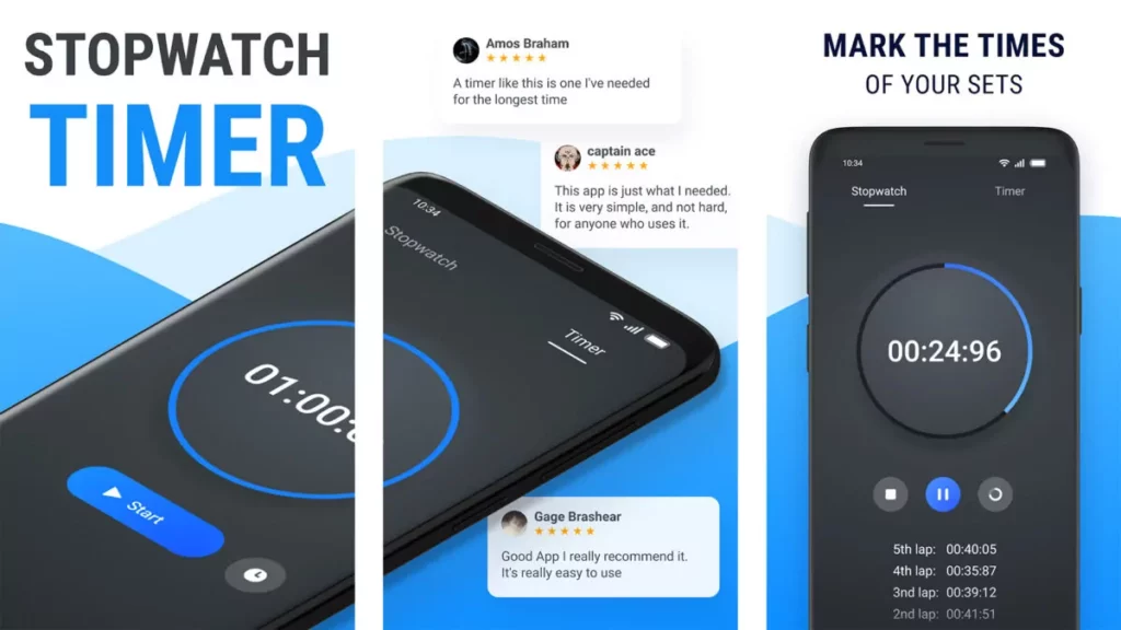 screenshots do Stopwatch Timer Original
