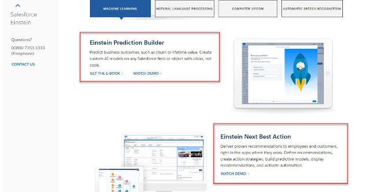 recursos do salesforce einstein