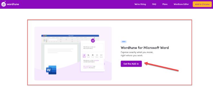 funcionalidades do wordtune