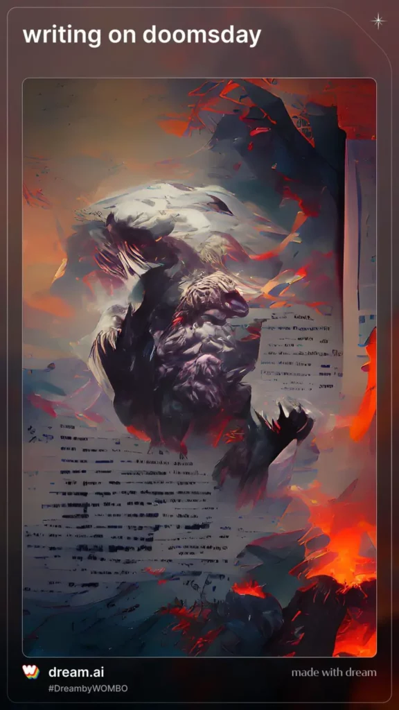 writing on doomsday

