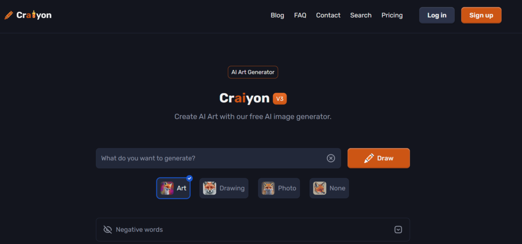 crayon é uma alternativa gratuita para gerar imagens com IA online
