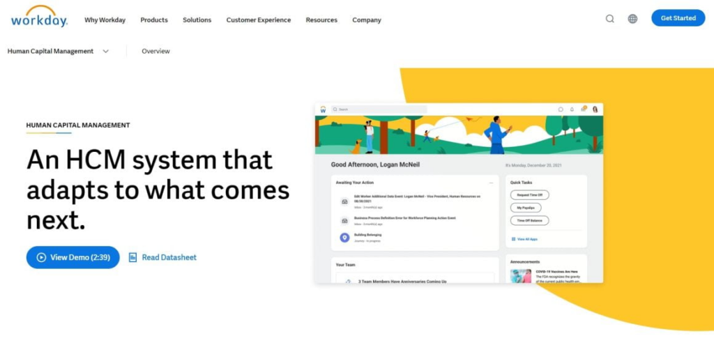 Workday – O melhor para as funções de HCM (Human Capital Management)