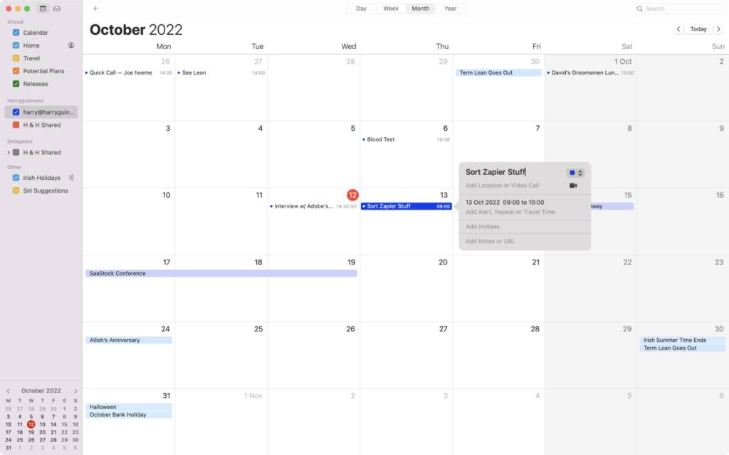 apple calendar sendo um dos melhores para quem tem mac