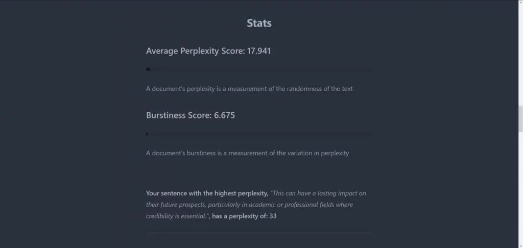 score do gptzero