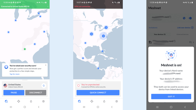 nordvpn no android