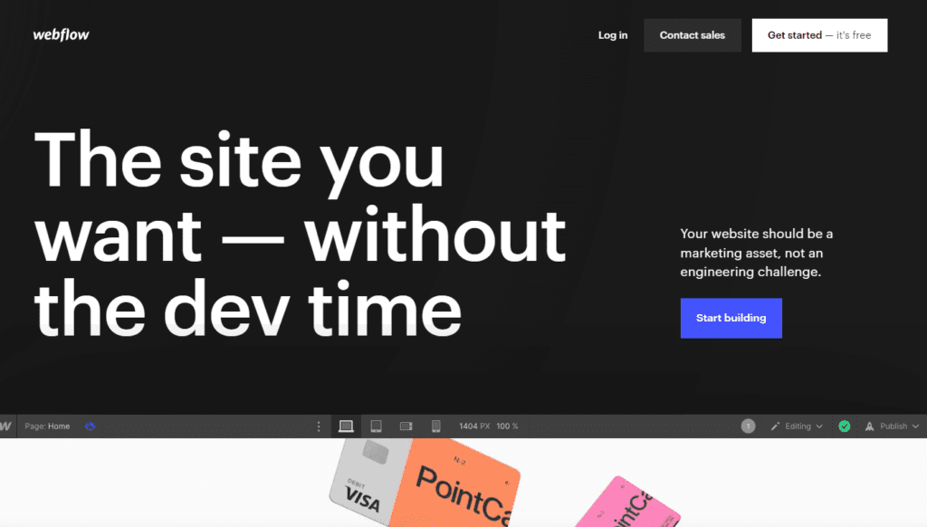 Desconto de black friday da webflow