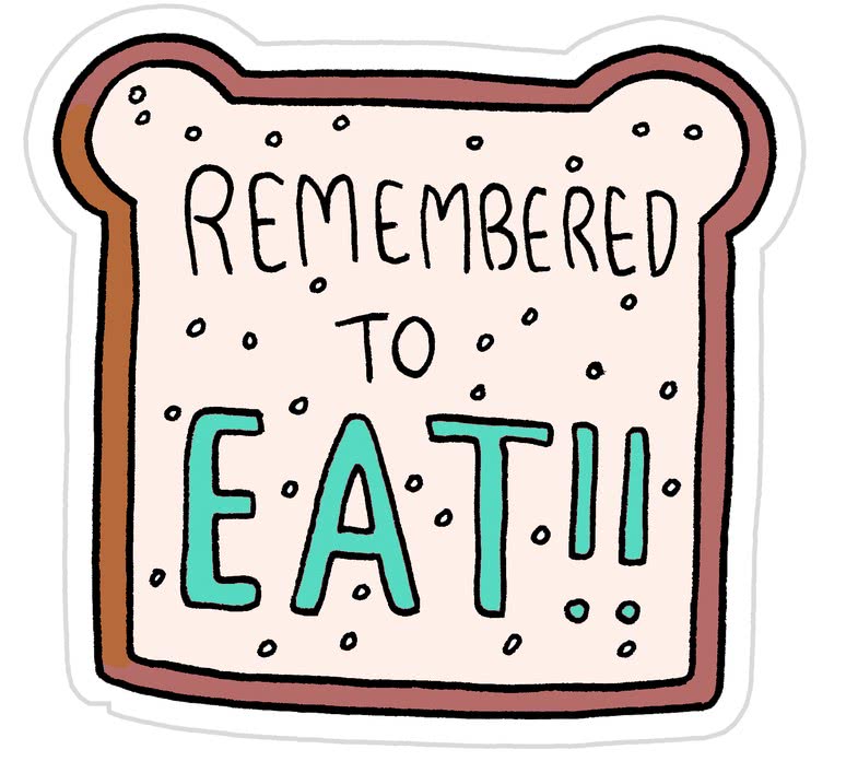 emblema lembrou de comer