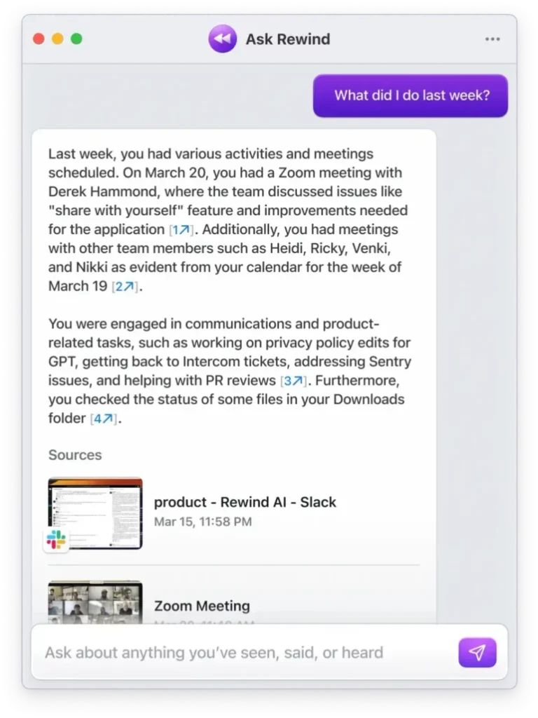 Rewind AI atualmente só funciona em Macs com Apple Silicon.