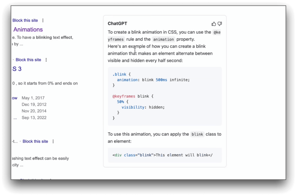 extensão do chrome ChatGPT for Google