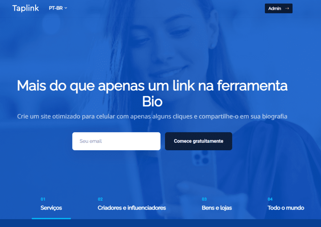taplink - melhores alternativas para o linktree