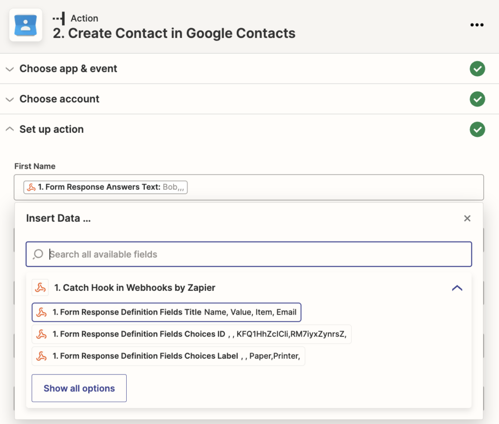 Use webhooks em qualquer aplicativo com o Zapier