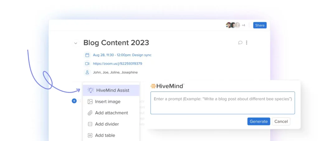 exemplo da hivemind ai