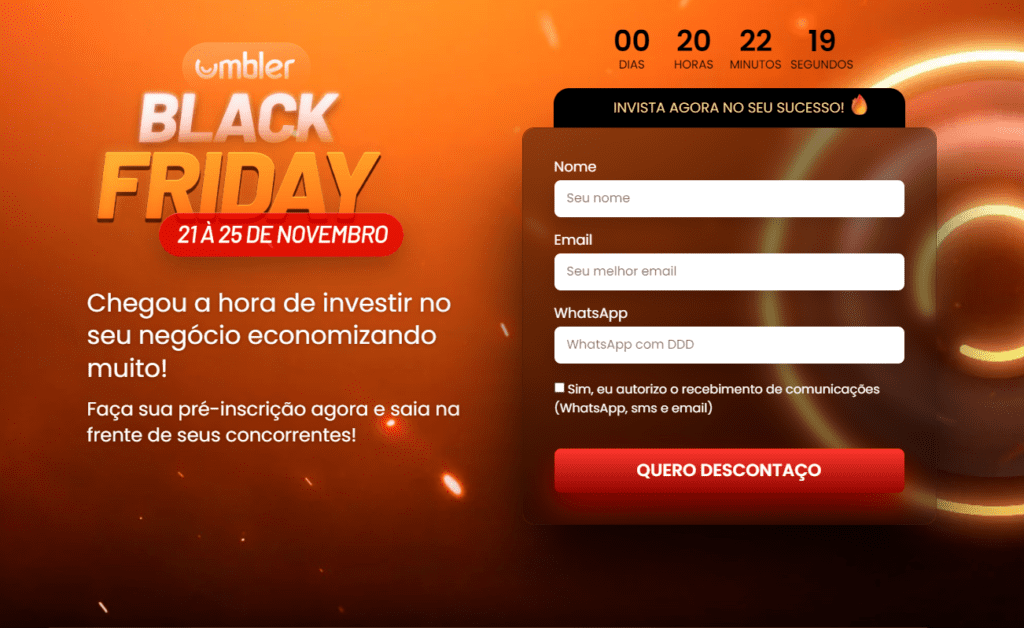 descontos da umbler na black friday e cyber monday