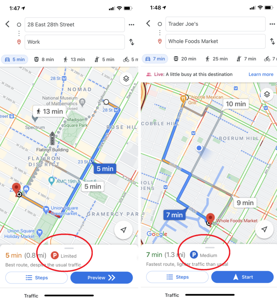 limite do tempo para estacionamento