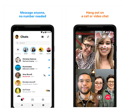 conversa online com o facebook messenger