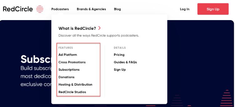 recursos do redcircle podcast
