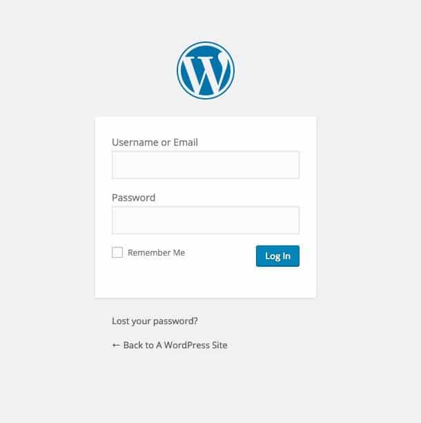 login no wordpress