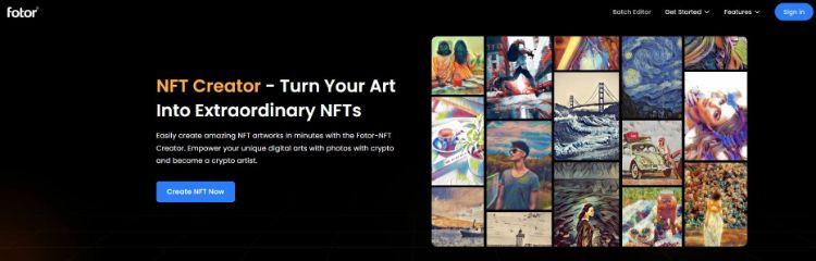 gerar imagens com inteligência artificial para criar NFTs