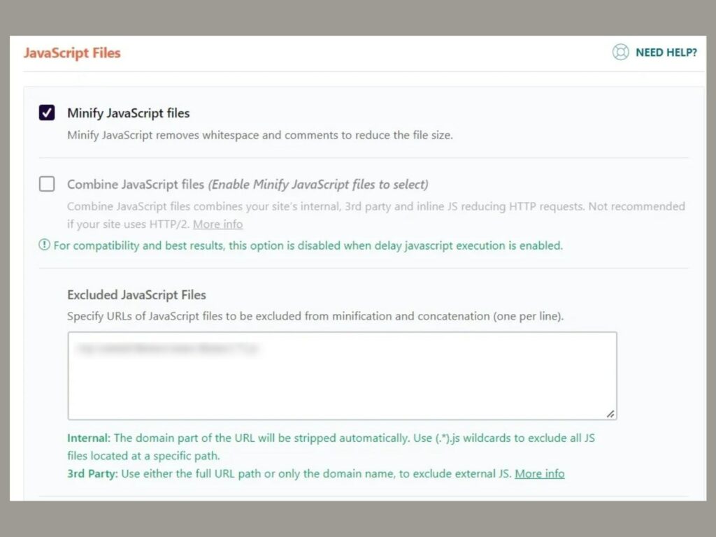 wp rocket javascript