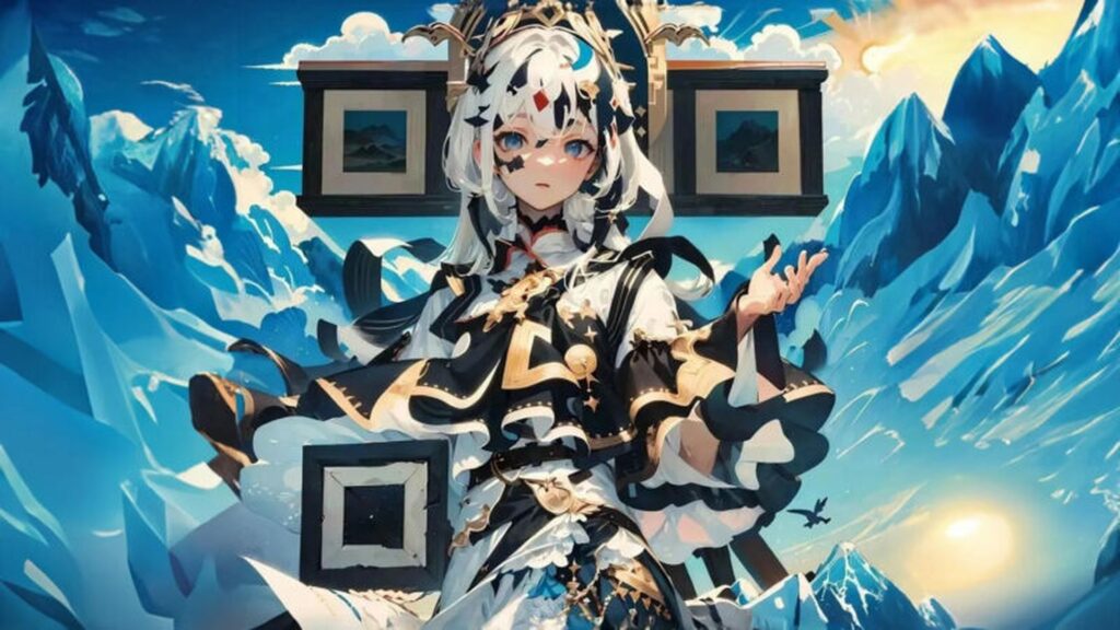 exemplo do qr code com arte de inteligência artificial