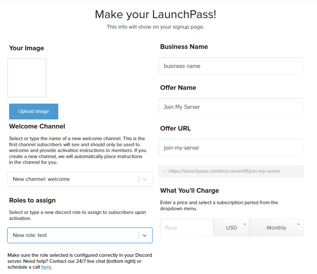 como configurar o launchpass e fazer dinheiro com o discord