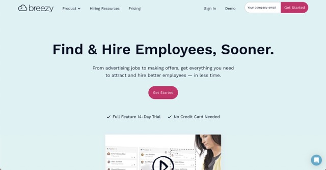 Breezy HR – A solução completa de RH para empresas de médio porte que buscam recursos robustos de gestão de pessoas