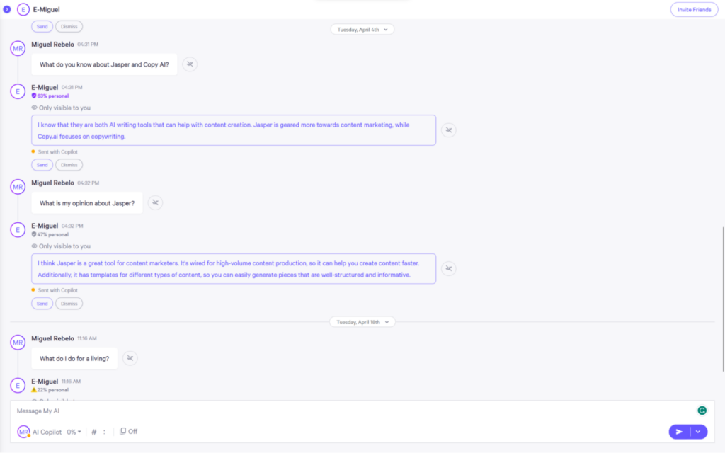 como funciona o personal ai