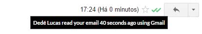 verificar se destinatário já leu o e-mail no gmail