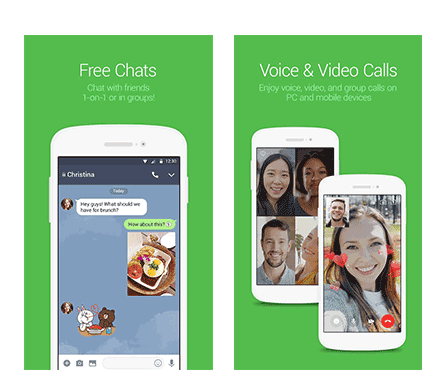 aplicativo de conversa online Line