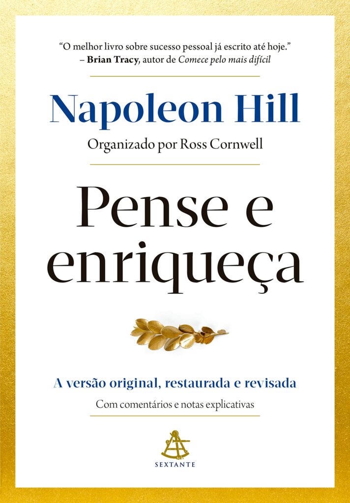 Capa do livro pense e enriqueça